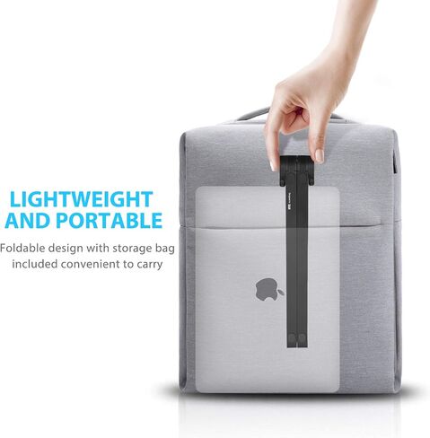 SAIJI Laptop Stand for Desk, Stable Standing Laptop Riser with Foldable Mouse Pad, Standing Computer Stand with 4 Adjustable Height Up to 20.47", MacBook Stand Fit All Laptops Under 17.3" in Saudi Arabia
