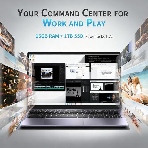 15.6" Student Laptop Business Laptop Computer Int N150 12th Gen Quad-Core up to 3.6 GHz 16GB RAM 512 GB SSD IPS＋FHD Display Webcam2025Win11 6000mAh Battery Cheap Laptops for Office Study Everyday Use in Saudi Arabia