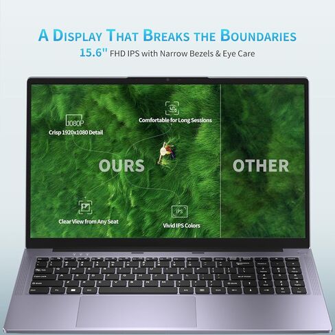 15.6" Student Laptop Business Laptop Computer Int N150 12th Gen Quad-Core up to 3.6 GHz 16GB RAM 512 GB SSD IPS＋FHD Display Webcam2025Win11 6000mAh Battery Cheap Laptops for Office Study Everyday Use in Saudi Arabia