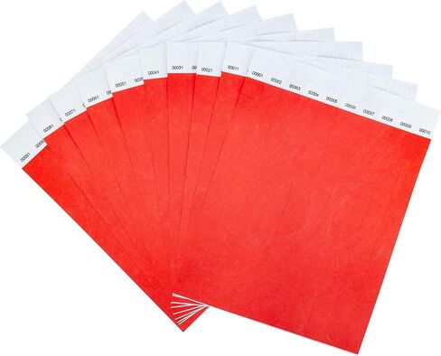 DGBDPACK 100 معصم ، 1-100 أرقام متتالية معصم المعصم مقاوم للماء تذاكر قبول المعصم (متنوعة) in Kuwait