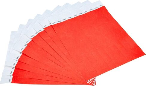 DGBDPACK 100 معصم ، 1-100 أرقام متتالية معصم المعصم مقاوم للماء تذاكر قبول المعصم (متنوعة) in Kuwait