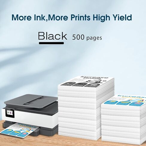خراطيش حبر 60XL متوافقة مع HP 60 حبر حزمة حزمة حزمة الحزمة والاستبدال الأسود لـ HP Ink 60 استخدام مع Deskjet D2530 D2545 F2430 F4440 Envy 100 110 120 Printer in Kuwait