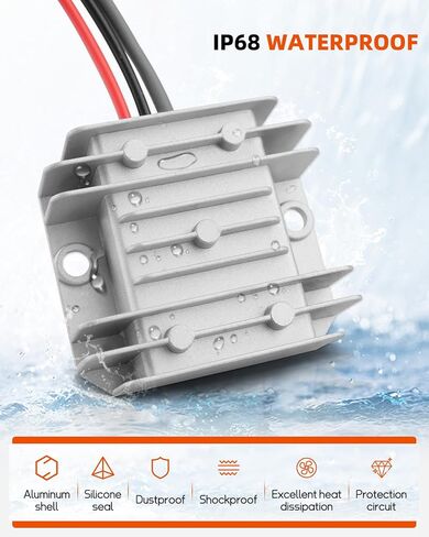 Fit for Starlink Mini 12V Adapter DC Step Up Converter 12V to 30V 3.5A 9-28V Input with Waterproof DC Port No Voltage Drop, for RV Accessories in Kuwait