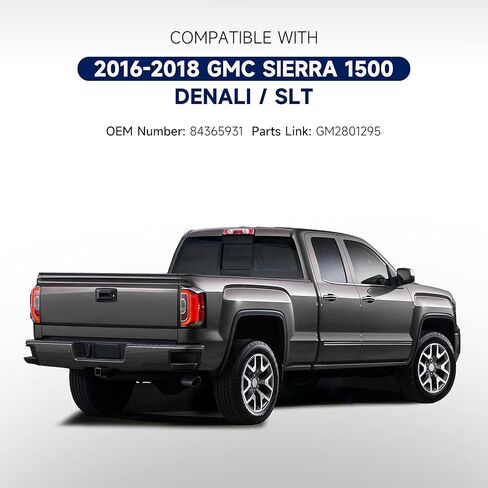 Tail Lights Assembly Compatible with 2016 2017 2018 GMC Sierra 1500-Right Taillamp Taillights with Bulbs for 2018 Sierra 1500 Denali LED Type, Right Passenger Side, OEM: GM2801295 84365931 in Kuwait
