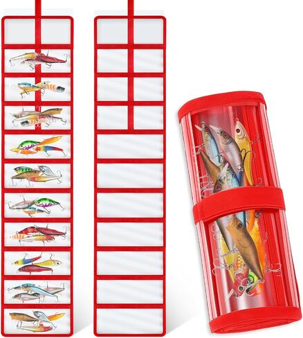 Soulchen 2 PCS Roll row fishing lure مجموعة 10 أغطية جيب PVC CLOAR in Kuwait