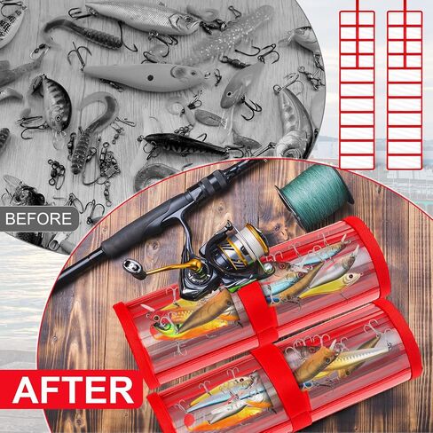 Soulchen 2 PCS Roll row fishing lure مجموعة 10 أغطية جيب PVC CLOAR in Kuwait