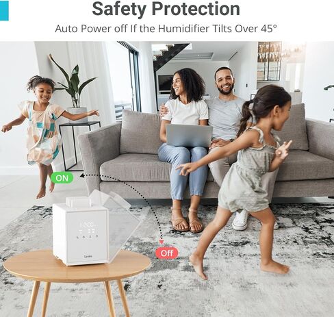 Livatro 4L Top Fill Humidifiers for Bedroom Large Room Nursery, Cool Mist Humidifier With Ultrasonic Quiet, Auto Shut-off and Easy to Clean, Last up to 40 Hours, White in Saudi Arabia