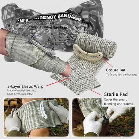 Kit Kit Kit Kit Military Military Medical Aid Admns تنزف حقيبة البقاء على قيد الحياة في حالات الطوارئ المخبرية لمستلزمات التخييم المشي لمسافات طويلة (أحمر) in Kuwait