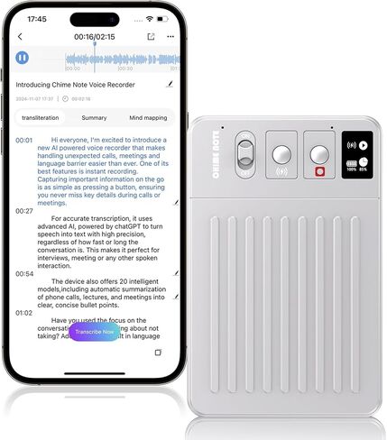 مسجل صوتي منظمة العفو الدولية ، مسجل صوتي مع عدم وجود رسوم للنسخ والتلخيص ، تمكينه من قبل chatgpt ، التطبيق ومزامنة الويب ، دعم 107 لغات ، ذاكرة 64 جيجابايت ، مسجل صوت رقمي للاجتماعات/المكالمات الرمادية الرمادية in Kuwait
