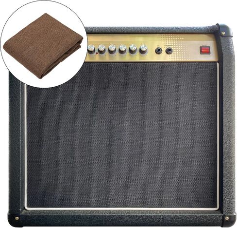 Cream Cream Speaker قطعة قماش 40 "x58" مربع ستيريو مربع القماش الواقي من الغبار الغطاء البديل التنفس لمكبرات الصوت المرحلة المنزلية ، خزانة الوسائط ، مربع KTV (1x1.48m) in Saudi Arabia