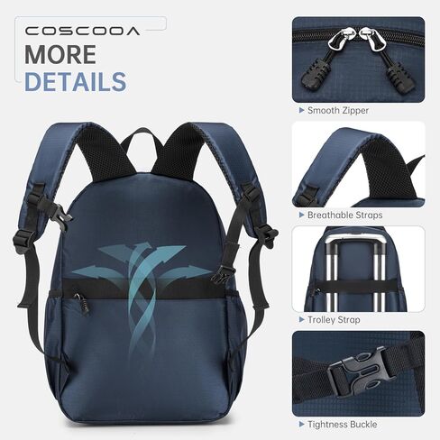 Small Carry On Backpack 20L,United Airlines Personal Item Bag 17x10x9,Flight Approved Underseat Ryanair 40x20x25 CM Travel Luggage Bag, Mochila de Viaje,Cabin Size Lightweight Backpack in Kuwait