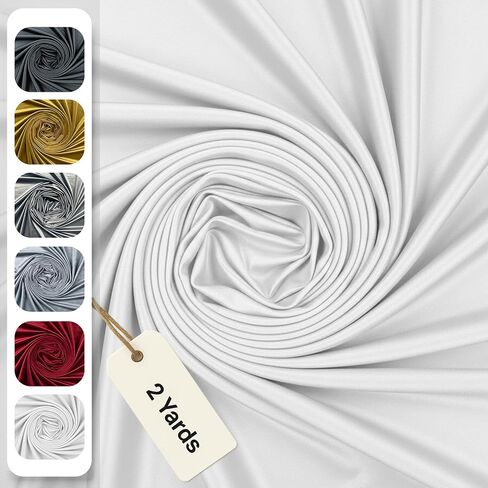 2 Yards Velvet Fabric 58 Inches Wide Sold by The Yard for Upholstery & Drapery (Silver, 2 Yards) in Saudi Arabia