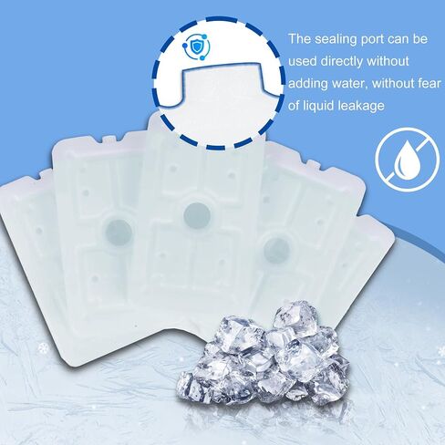 Ice Packs for Coolers Beach; Camping; Cooler Accessories Slim Long-Lasting Reusable Ice Pack for Lunch Boxes Keeping Food Drinks Cool in Saudi Arabia