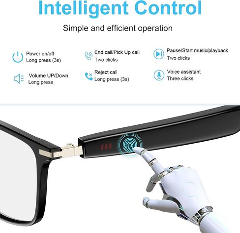 منظمة العفو الدولية نظارات ذكية ، بلوتوث 5.3 نظارات للرجال ، نظارات الترجمة مع 164 لغة ، وعدسة متغيرة للألوان المادية ، وتشغيل الموسيقى والاتصال الخالي من اليدين ، وتصميم للسفر/الاجتماع/الأعمال in Kuwait