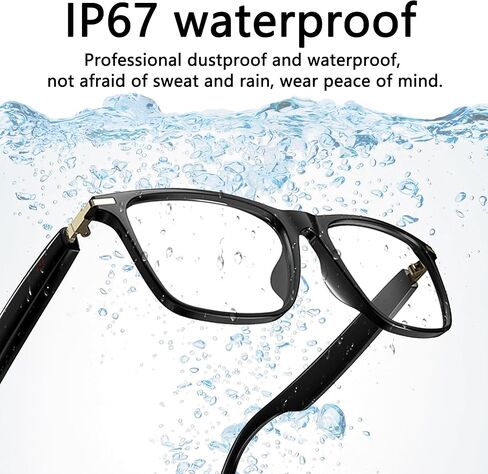 منظمة العفو الدولية نظارات ذكية ، بلوتوث 5.3 نظارات للرجال ، نظارات الترجمة مع 164 لغة ، وعدسة متغيرة للألوان المادية ، وتشغيل الموسيقى والاتصال الخالي من اليدين ، وتصميم للسفر/الاجتماع/الأعمال in Kuwait