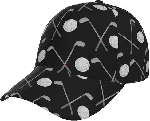 Golf Hats for Men Women Golf Ball Adjustable Baseball Snapback Hat Outdoor Black Green Golf Hat in Saudi Arabia