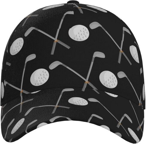 Golf Hats for Men Women Golf Ball Adjustable Baseball Snapback Hat Outdoor Black Green Golf Hat in Saudi Arabia