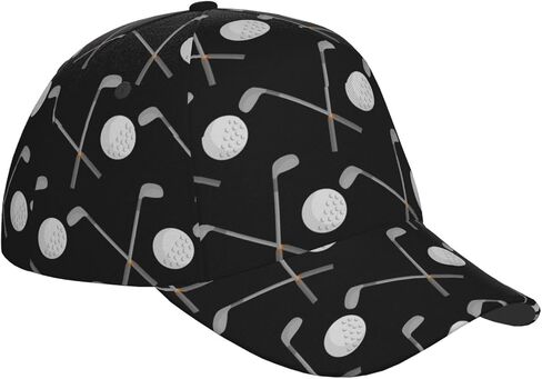 Golf Hats for Men Women Golf Ball Adjustable Baseball Snapback Hat Outdoor Black Green Golf Hat in Saudi Arabia