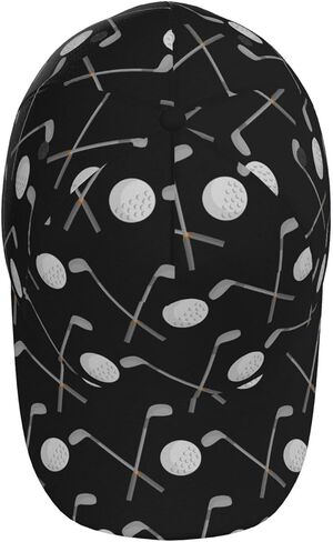 Golf Hats for Men Women Golf Ball Adjustable Baseball Snapback Hat Outdoor Black Green Golf Hat in Saudi Arabia