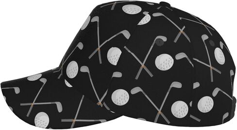 Golf Hats for Men Women Golf Ball Adjustable Baseball Snapback Hat Outdoor Black Green Golf Hat in Saudi Arabia