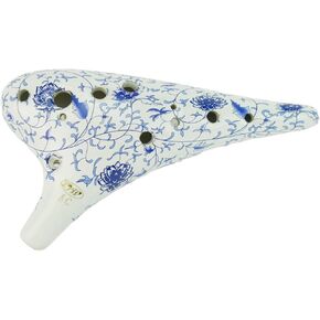 OcarinaWind "Forest Whisper" 12 Hole Ocarina Classic Straw Fire Masterpiece Collectible, Alto C Ceramic Ocarina - Highly Recommended by Shop Owner in Saudi Arabia