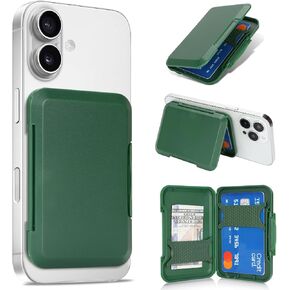 for Magsafe Wallet Card Holder,Detachable Magnetic for iPhone 16 pro max/15 plus/14/13/12 Series,Phone Wallet for Men and Women-Black in Saudi Arabia