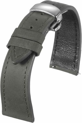 Harfington Leather Watch Band Vintage Watch STRAP QUICE FERSHING BESTAND BANDS BANDS مع مشبك فراشة من الفولاذ المقاوم للصدأ للرجال والنساء in Kuwait