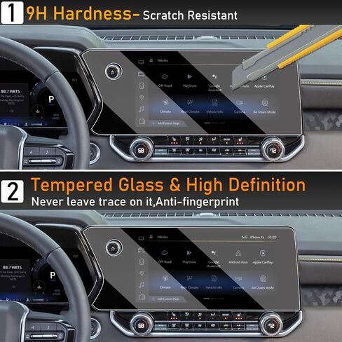 Moonlinks Compatible with 2025 2024 2023 Chevrolet Colorado Z71/ZR2 11.3" Tempered Glass Screen Protector 9H Hardness Display Screen Protector 11.3Inch for 2025 GMC Canyon AT4/Denali/AT4X/Elevation in Saudi Arabia