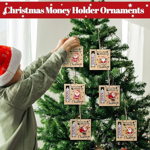 6 PCS عيد الميلاد أموال حاملي عيد الميلاد الحزب هدايا حامل النقد الكثفو in Saudi Arabia