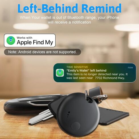 Tracker Tag 4 Packs Bluetooth Tracker ، جهاز تتبع موقع العلامات الذكية ، Finder Keys ومحدد العناصر ، مكتشفو عنصر تعقب الهواء مع Find (iOS فقط) تتبع مفاتيحك ومحفظة الأمتعة والحيوانات الأليفة والحقيبة in Kuwait