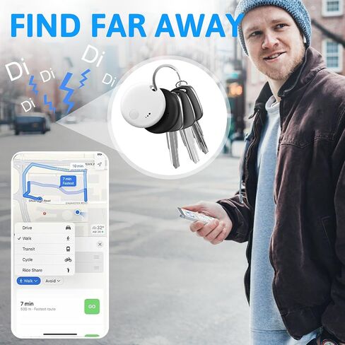 Tracker Tag 4 Packs Bluetooth Tracker ، جهاز تتبع موقع العلامات الذكية ، Finder Keys ومحدد العناصر ، مكتشفو عنصر تعقب الهواء مع Find (iOS فقط) تتبع مفاتيحك ومحفظة الأمتعة والحيوانات الأليفة والحقيبة in Kuwait