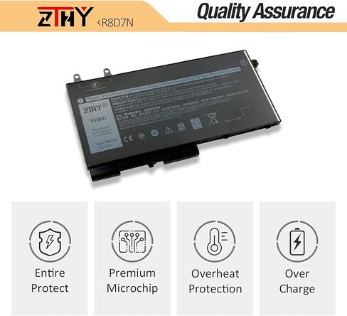 ZTHY K5XWW Battery Replacement for Dell Latitude 7389 Latitude 7390 Latitude 12 5000 5289 2-in-1 L3180 E5289 P29S001 P29S002 Series Laptop 451-BBZC 6CYH6 71TG4 725KY N18GG CFX97 7.6V 60Wh 4Cell in Saudi Arabia