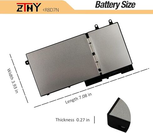 ZTHY K5XWW Battery Replacement for Dell Latitude 7389 Latitude 7390 Latitude 12 5000 5289 2-in-1 L3180 E5289 P29S001 P29S002 Series Laptop 451-BBZC 6CYH6 71TG4 725KY N18GG CFX97 7.6V 60Wh 4Cell in Saudi Arabia