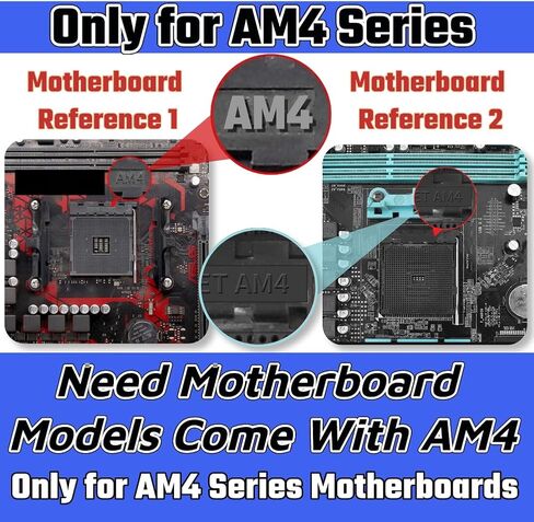 CPU AM5 Bracket 4PCS，AM5 CPU Bracket Desktop Computer AMD Cooler Fan Brackets for AM5/AM4 Motherboard with Screws Cooler Stand Steel Backplate Protection Fan Fixer in Saudi Arabia