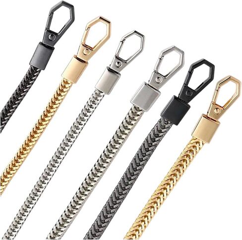سلسلة هاتف Crossbody ، أسلوب الأزياء الأنيق الذهبي الأسود أو الفضي ، حبل الهاتف عبر الهاتف ، حزام الهاتف لـ iPhone أو Android in Saudi Arabia