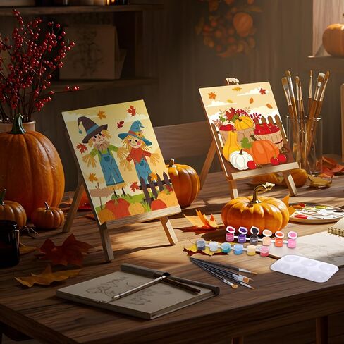 CTOSREE 12 PACK CANVAS CHIT PREAN FOR SIP و ART PASH KIT للبالغين مفضلات حزب القماش المُطوَّرة مسبقًا للهدايا DIY Party Date Night (غروب الشمس الصيفي ، 10 × 8 بوصات) in Kuwait