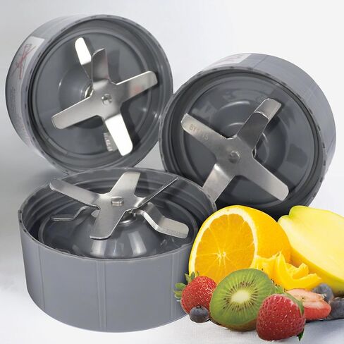 بديل شفرة متوافقة مع Nutribullet 600W/900W Pro Series Blender - يشمل حلقة ختم الحشية - قطع غيار بديل Nutribullet لـ Bullet Blender ، Nutri Bullet Pro 900 in Kuwait