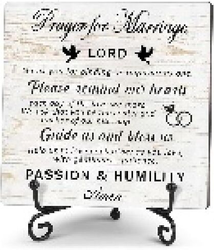 Prayer for marriage Wedding gifts Wedding sign Marriage blessing gifts Gifts for Couples Valentines Gift Christmas gifts Home decor Wood plaque sign with stand in Saudi Arabia