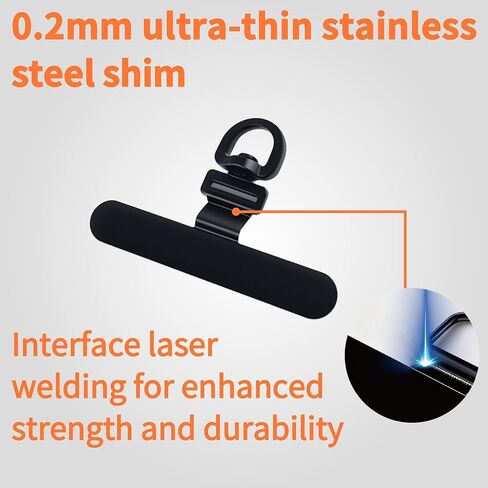 Phone Lanyard Crossbody - حزام هاتف قابل للتعديل ومريح للسفر ، والاستخدام في الهواء الطلق ، والاستخدام اليومي ، وملاءمة عالمية للرجال والنساء (أسود) in Kuwait