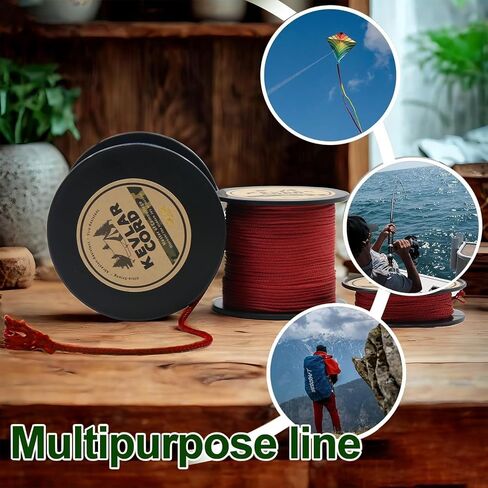 9KM DWLIFE Red Kevlar Cord – Ultra-Strong, Lightweight & Abrasion-Proof Survival Rope for Camping, Tactical Gear, Hammock Ridgeline, Trip Wire in Saudi Arabia