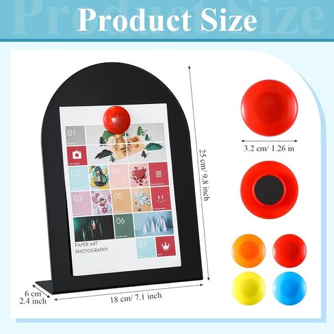 Shimeyao 2 PCS لوحة نشرة مغناطيسية وردية للألواح اللوحية مع 8 مغناطيس 12 × 8.5 بوصة معروضة Easel Stand for Home Office School Table Supplies in Saudi Arabia