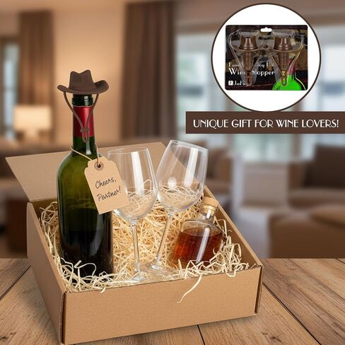 Cowboy Hat Silicone Wine Stopper, Funny Hat Shaped Wine Stoppers, Cute Kitchen Gadgets Wine Accessories Tools Gifts, Decoration Bottle Stoppers (2 Pack/Wheat color) in Saudi Arabia