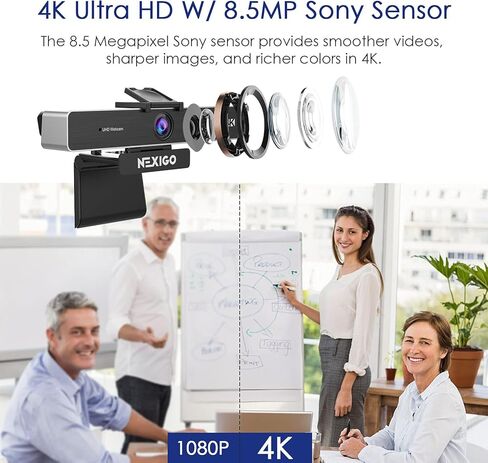 Nexigo Meeting 360 (Gen 2) ، 8K تم التقاطها مع تأطير الأطر وتتبع مكبرات الصوت من الذكاء الاصطناع in Kuwait