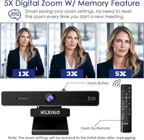 Nexigo Meeting 360 (Gen 2) ، 8K تم التقاطها مع تأطير الأطر وتتبع مكبرات الصوت من الذكاء الاصطناع in Kuwait