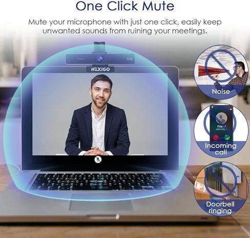 Nexigo Meeting 360 (Gen 2) ، 8K تم التقاطها مع تأطير الأطر وتتبع مكبرات الصوت من الذكاء الاصطناع in Kuwait