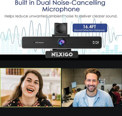 Nexigo Meeting 360 (Gen 2) ، 8K تم التقاطها مع تأطير الأطر وتتبع مكبرات الصوت من الذكاء الاصطناع in Kuwait