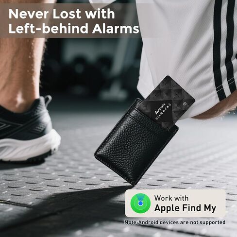 Airtag Card Wallet Tracker لـ Apple Find My (iOS Only) - 2025 Ultra -Slim 1.8mm Smart Finder ، IP67 Locator لمحافظ الرجال والأمتعة ، 1 حزمة in Kuwait