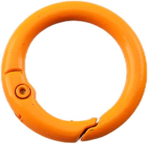 Carabiner Clip 48Pcs Metal Colored Key Ring Clip Circle Keychain Rings Bulk Spring O Ring Round Cute Carabiner Spring Snap Hook Key Chain Clips for DIY Keychain Bag Charm Handbag Purse Dog in Kuwait