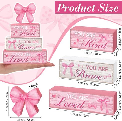 Capoda 4 PCS العودة إلى المدرسة الخشبية زخرفة الجدول الخشبي الأول من المدارس المركزية الرجعية Apple Tiered Tray Decor in Kuwait