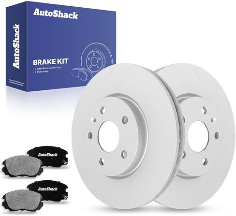 Autoshack Front Brake Kit Praking for Chevrolet Equinox Impala Malibu Limited GMC Terrain Buick Lacrosse Resal Discist Brake Rotor مع وسادة الفرامل السيراميك 12.6 "(321.0 مم) PCDR65176651761421 in Saudi Arabia